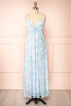 Helga Blue Floral Maxi Dress | Boutique 1861 front view