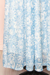 Helga Blue Floral Maxi Dress | Boutique 1861 bottom