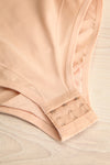 Helia Beige Shaping Bodysuit w/ Adjustable Straps | La petite garçonne flat view