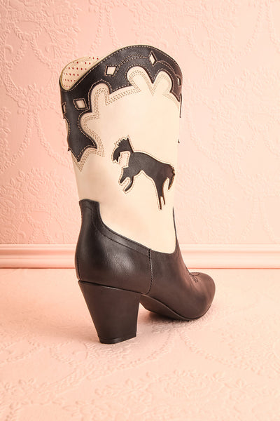Hellebore Retro Cowboy Boots | Bottes | Boutique 1861 back view