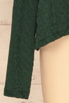 Hellen Forest Green Cropped Knit Sweater | La petite garçonne bottom