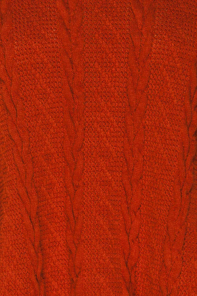 Hellen Cream Cropped Knit Sweater | La petite garçonne fabric