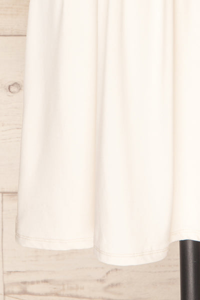 Hemili Cream Wrap Neckline Short Dress | La petite garçonne bottom
