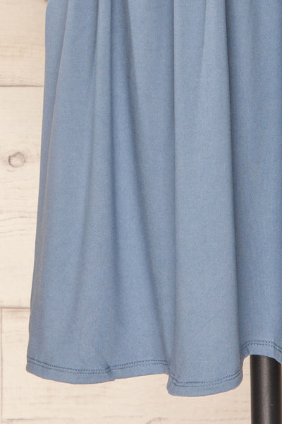 Hemili Dark Blue Wrap Neckline Short Dress | La petite garçonne bottom