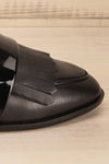 Hemming Black Leather Loafer with Tassels side front close-up | La Petite Garçonne Chpt. 2 8