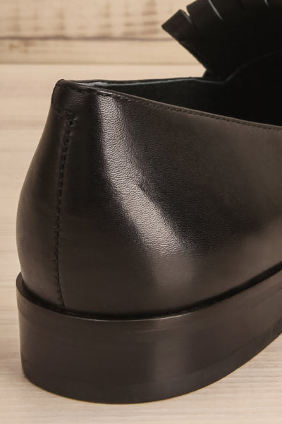 Hemming Black Leather Loafer with Tassels back close-up | La Petite Garçonne Chpt. 2 10