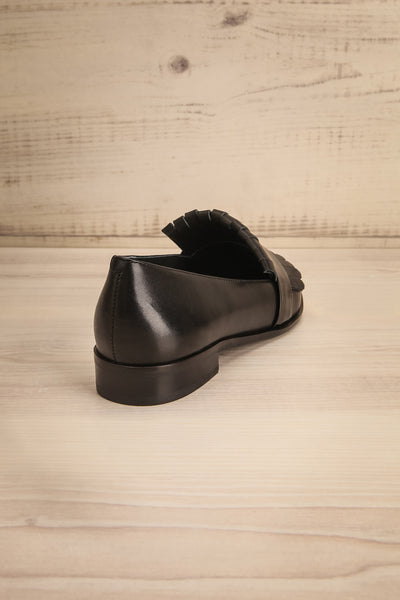 Hemming Black Leather Loafer with Tassels back view | La Petite Garçonne Chpt. 2 9