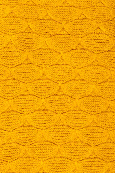 Henares Scalloped Knit Cropped Sweater | La petite garçonne fabric