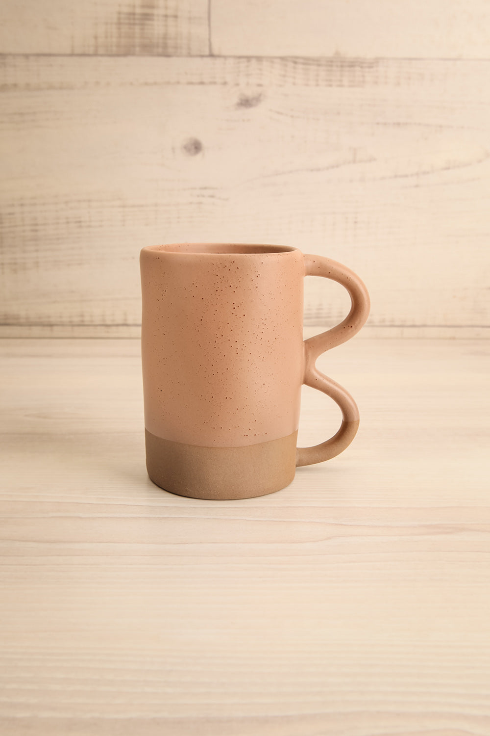 Hercules Pink | Wavy Handle Stoneware Mug