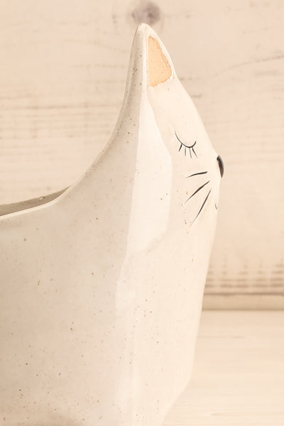 Here Kitty Planter Ceramic 2 Options | La petite garçonne side close-up