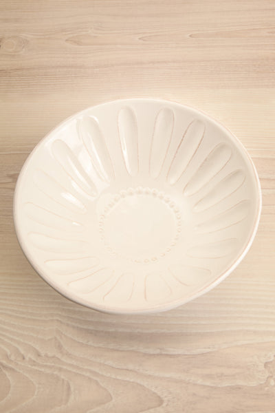 Herlev White Ceramic Bowl | La petite garçonne inside