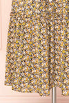 Herma Yellow Floral Patterned Midi Skirt | Boutique 1861 bottom