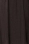 Hermanas Black Short A-line Dress w/ Long Sleeves | La petite garçonne fabric