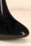 Herran Noir Black Heeled Ankle Boots front close-up | La Petite Garçonne Chpt. 2