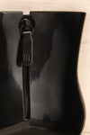 Herran Noir Black Heeled Ankle Boots side zip close-up | La Petite Garçonne Chpt. 2