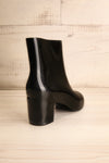 Herran Noir Black Heeled Ankle Boots back view | La Petite Garçonne Chpt. 2