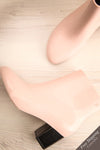 Herran Rose Pink Heeled Ankle Boots flat lay | La Petite Garçonne Chpt. 2