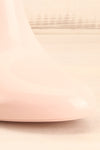 Herran Rose Pink Heeled Ankle Boots front close-up | La Petite Garçonne Chpt. 2