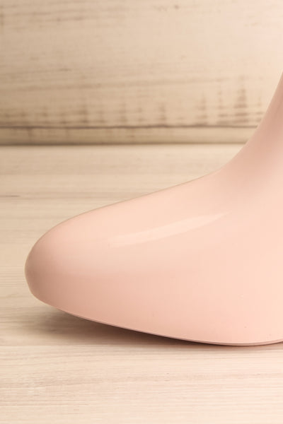 Herran Rose Pink Heeled Ankle Boots side front close-up | La Petite Garçonne Chpt. 2