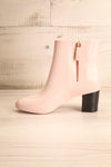 Herran Rose Pink Heeled Ankle Boots side view | La Petite Garçonne Chpt. 2