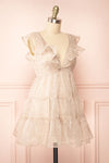 Hevenleigh Short Tiered Dress w/ Ruffles | Boutique 1861 side view