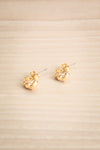 Hic Gold Twisted Stud Earrings | La petite garçonne