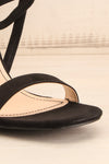 Hikari Black Sandals | Sandales Noires | La Petite Garçonne front close-up