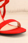 Hikari Red Sandals | Sandales Rouges | La Petite Garçonne front close-up
