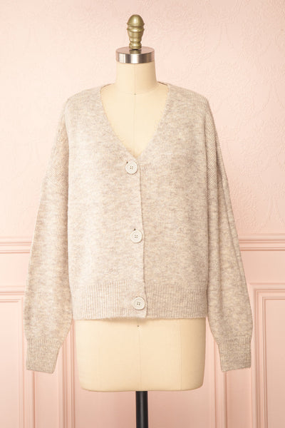 Hiling Soft Knit Cardigan w/ Buttons | Boutique 1861 front view