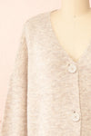 Hiling Soft Knit Cardigan w/ Buttons | Boutique 1861 front close-up
