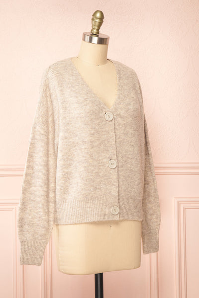 Hiling Soft Knit Cardigan w/ Buttons | Boutique 1861 side view