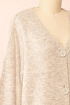 Hiling Soft Knit Cardigan w/ Buttons | Boutique 1861 side close-up