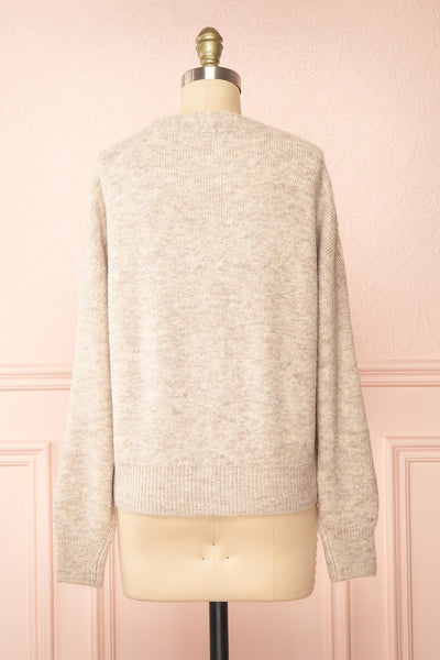 Hiling Soft Knit Cardigan w/ Buttons | Boutique 1861 back view