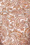 Hinata Paisley Short Wrap Dress | Boutique 1861 texture
