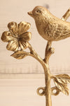 Hirondelle Bird & Flower Wall Hook | Maison Garçonne front close-up