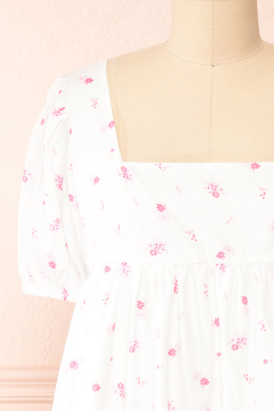 Hiswe Short Floral Babydoll Dress | Boutique 1861 front close-up