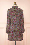 Hitomi Short Floral Pattern Button-Up Dress | Boutique 1861 back view