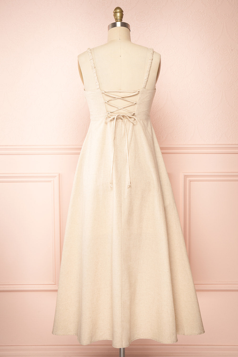 Beige a line dress hotsell