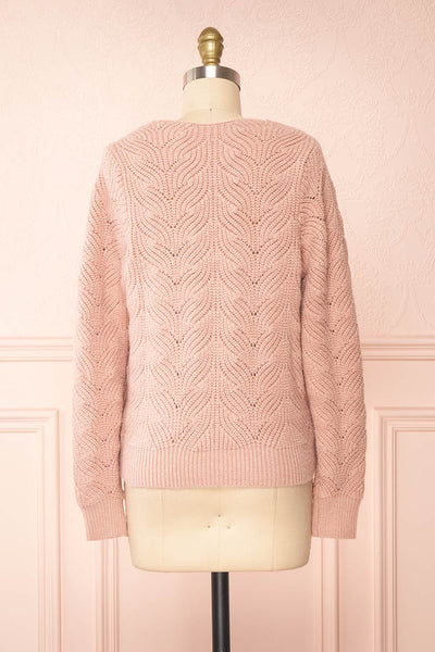 Honuka V-Neck Knit Sweater | Boutique 1861 back view