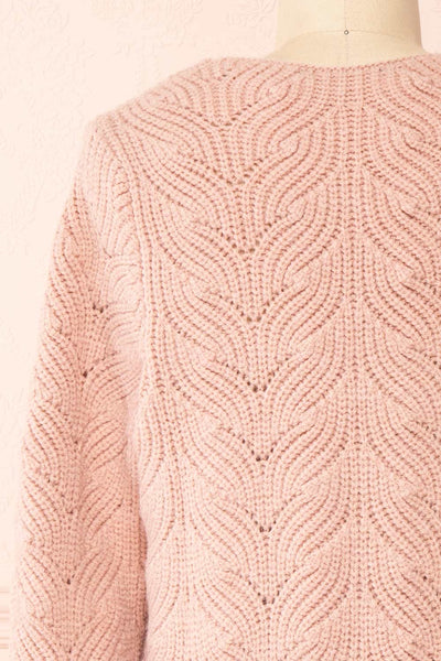 Honuka V-Neck Knit Sweater | Boutique 1861 back close-up