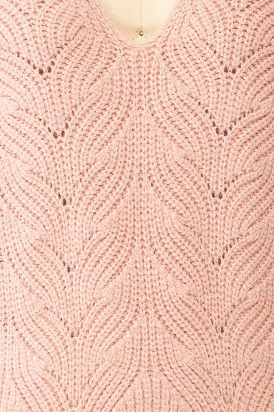 Honuka V-Neck Knit Sweater | Boutique 1861 fabric