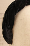 Houx Black Velvet Braided Headband | La petite garçonne close-up