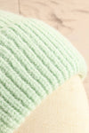 Hoya Green Pastel Knit Tuque | La petite garçonne side close-up