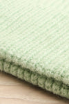 Hoya Green Pastel Knit Tuque | La petite garçonne flat close-up