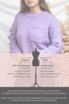Huesca Purple Pompom Knitted Sweater | La petite garçonne size
