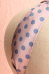 Husna Rose Pink & Blue Polka Dots Knotted Headband | Boutique 1861 2