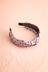 Husna Rose Pink & Blue Polka Dots Knotted Headband | Boutique 1861 3