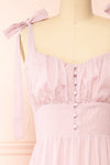 Ianah Pinstripe Midi Dress | Boutique 1861 front close-up