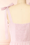 Ianah Pinstripe Midi Dress | Boutique 1861 back close-up