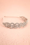 Ibetra Silver Headband w/ Crystals | Boudoir 1861  flat view